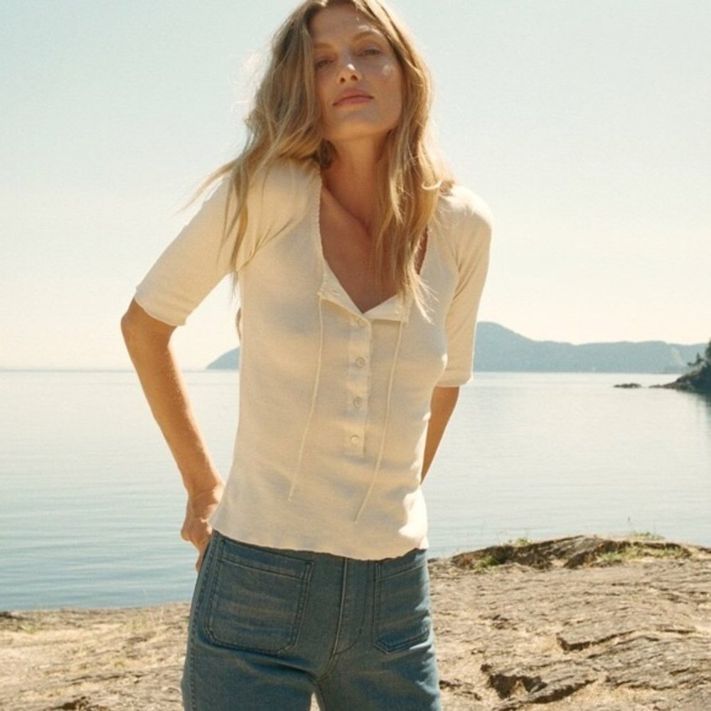 NOT FOR SALE - Doen Bea Tee in Nut Milk XS